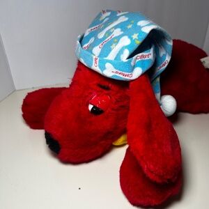 Clifford The Big Red Dog Plush Stuffed 16" Bedtime Snoring Sound Nightcap FAIR